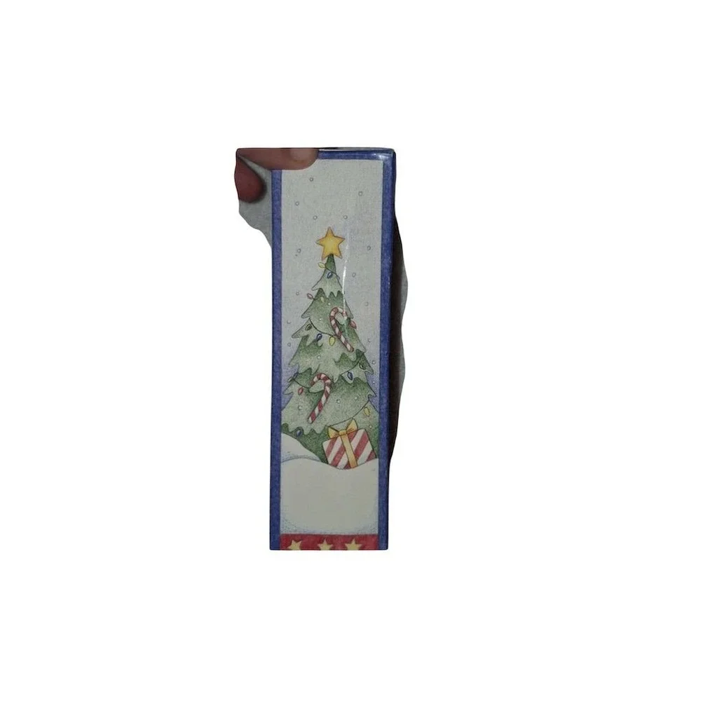 Vintage Merry Christmas Snowman baby Handprint Ornament‎ Holiday Decor NIB gift